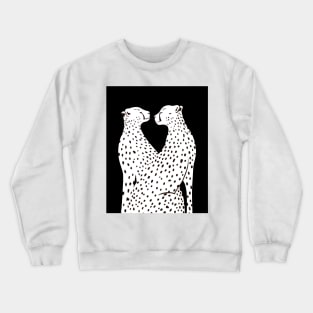 Cheetah Cat Boho Chic Crewneck Sweatshirt